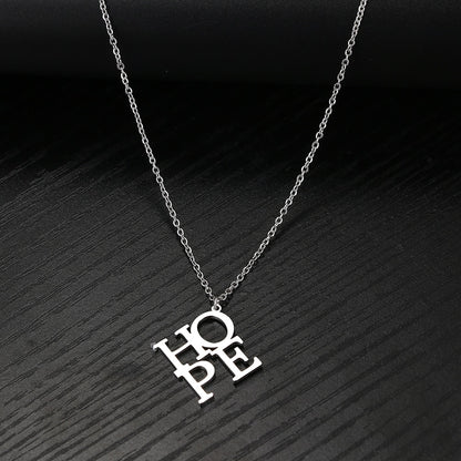 Stainless Steel Hope Necklace