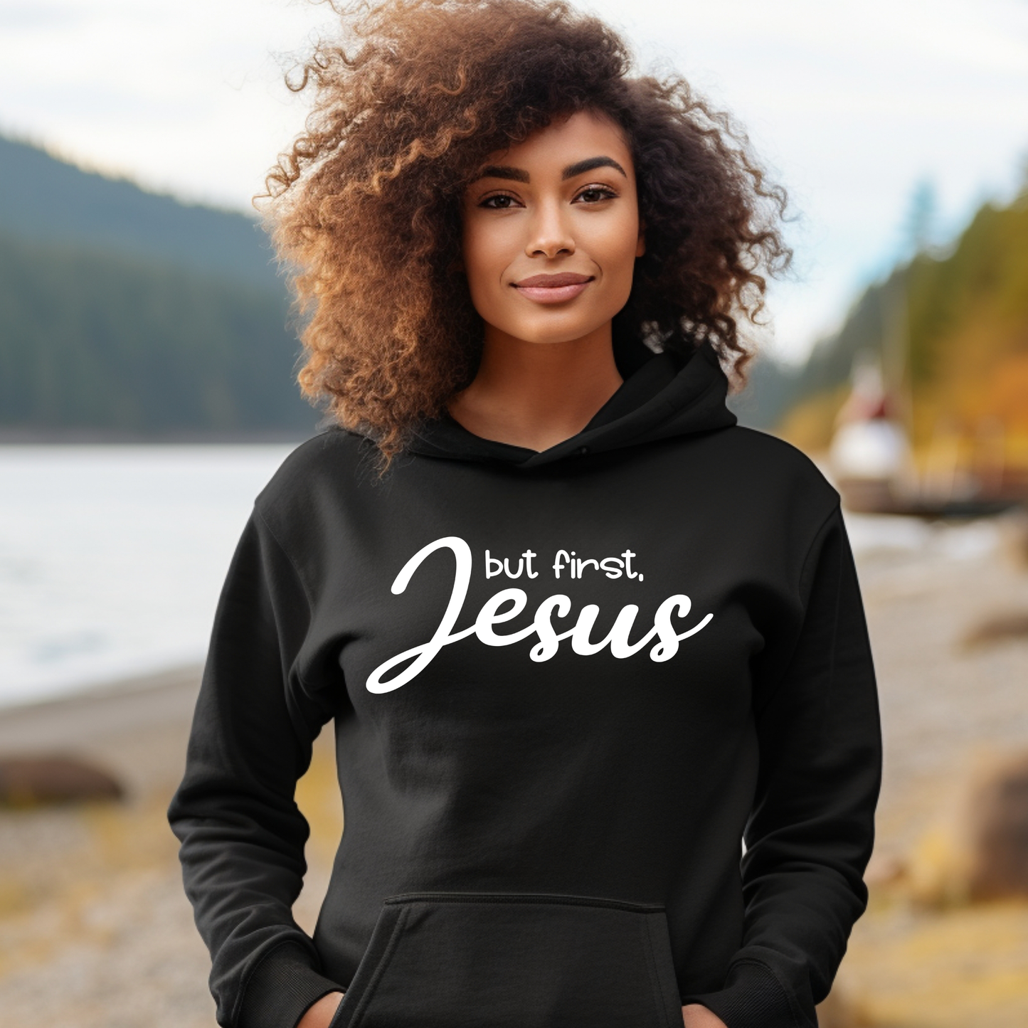 But First, Jesus Unisex Heavy Blend™ Hooded Sweatshirt