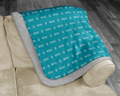 Personalized Faith Hope Love Christian Bible Religious Sherpa Blanket