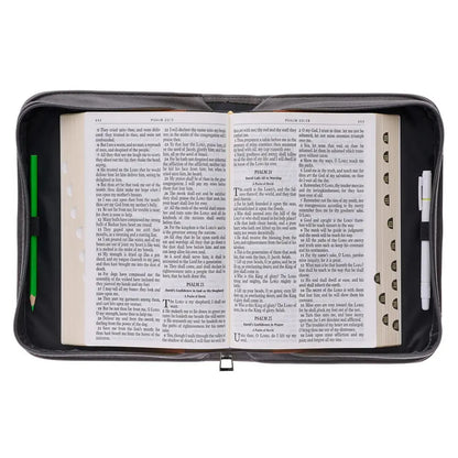 Fear No Evil Personalized PU Leather Christian Bible Book Cover