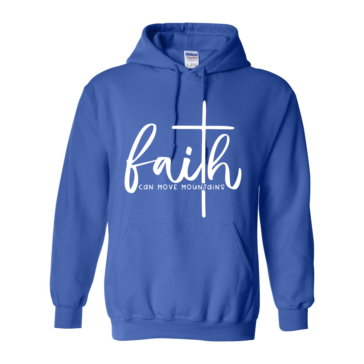 Faith Can Move Mountains Unisex Heavy Blend™ Hooded Sweatshirt
