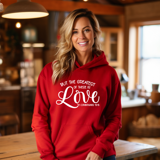 But The Greatest of These is Love Unisex Heavy Blend™ Hooded Sweatshirt