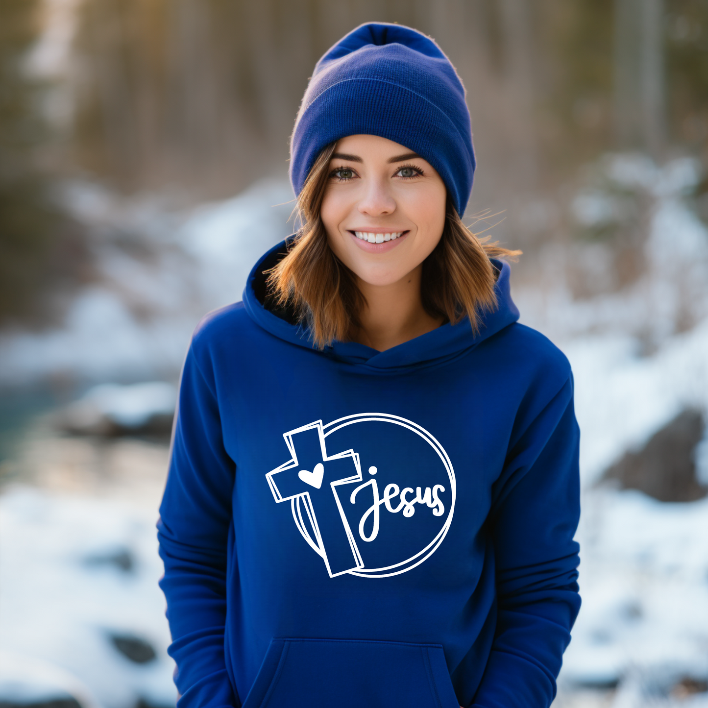 Love Jesus Unisex Heavy Blend™ Hooded Sweatshirt