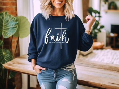 Faith Can Move Mountains Crewneck Sweatshirt