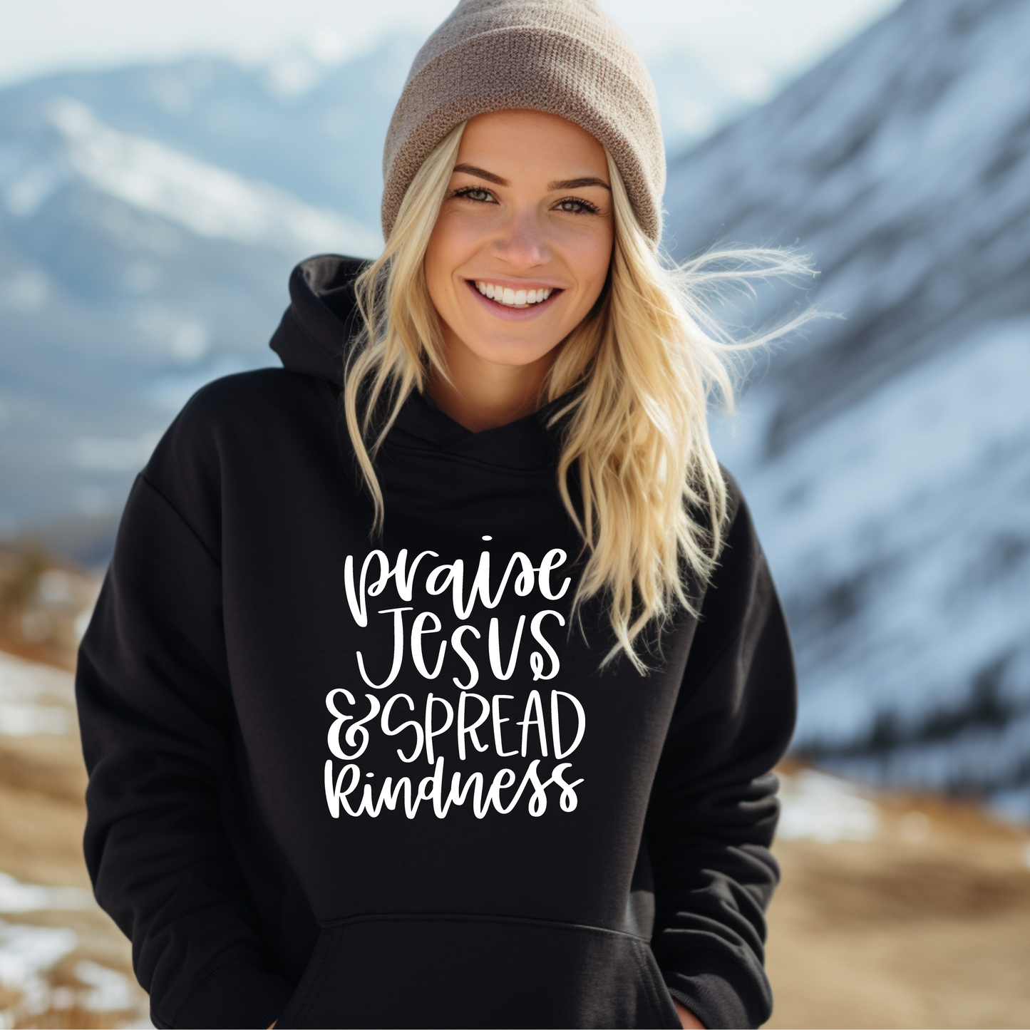 Love Jesus Spread Kindness Unisex Heavy Blend™ Hooded Sweatshirt