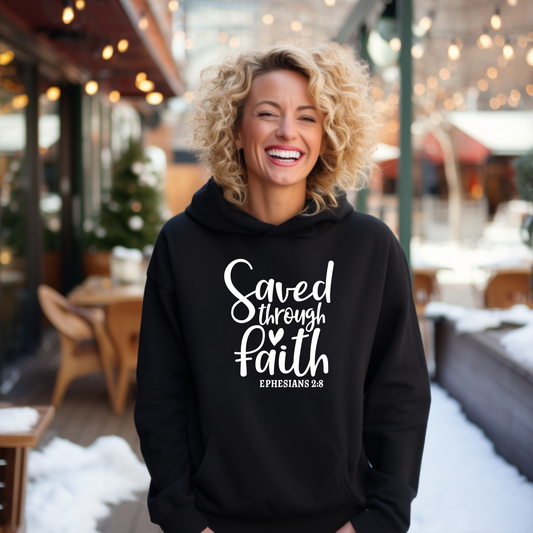 Saved Through Faith Unisex Heavy Blend™ Hooded Sweatshirt