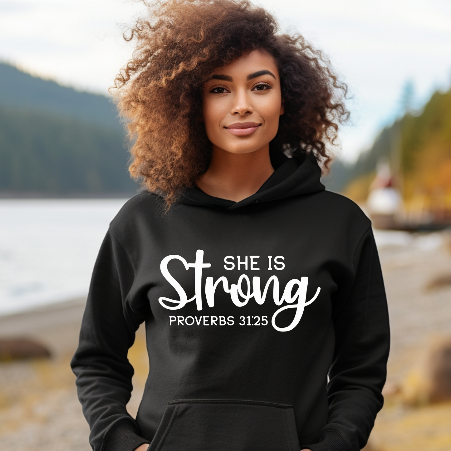 She Is Strong Unisex Heavy Blend™ Hooded Sweatshirt