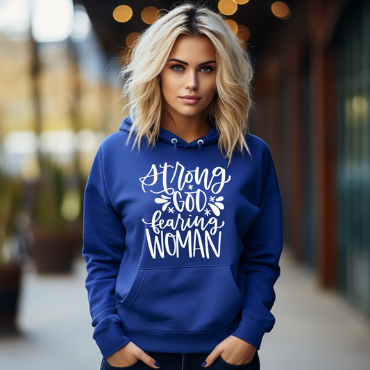 Strong God Fearing Woman Unisex Heavy Blend™ Hooded Sweatshirt