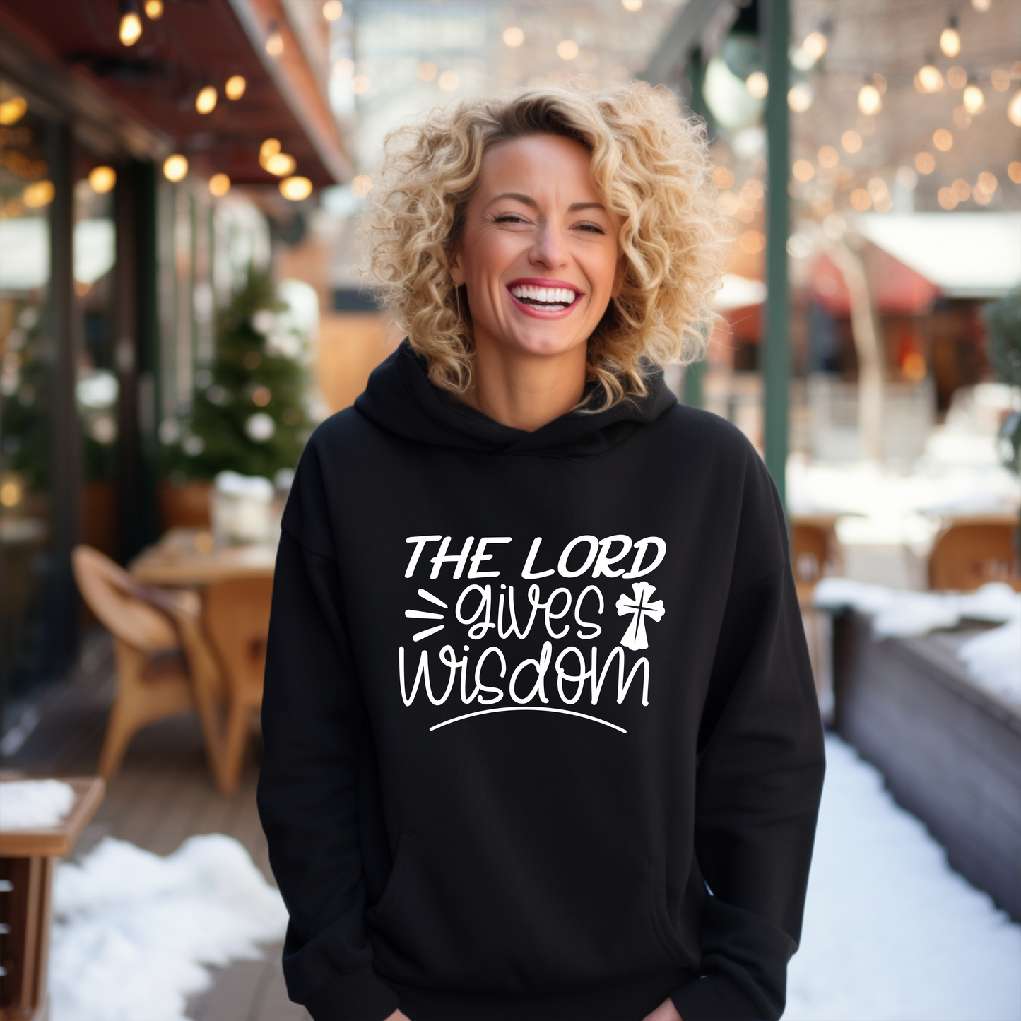 The Lord Gives Wisdom Unisex Heavy Blend™ Hooded Sweatshirt