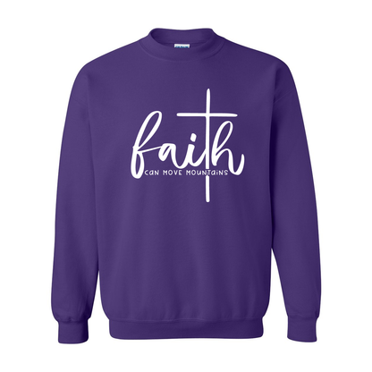 Faith Can Move Mountains Crewneck Sweatshirt