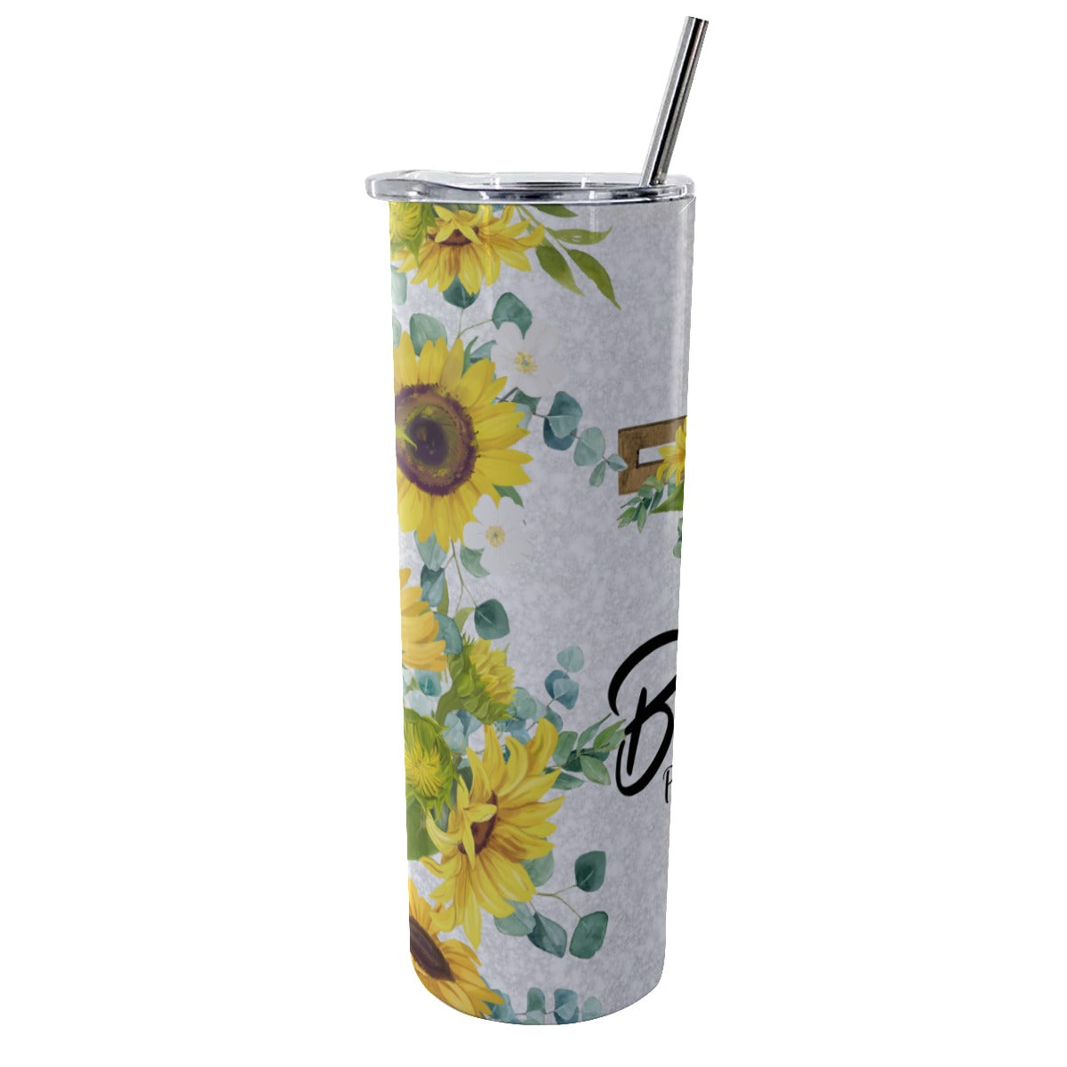 Be Still Tumbler With Stainless Steel Straw 20oz