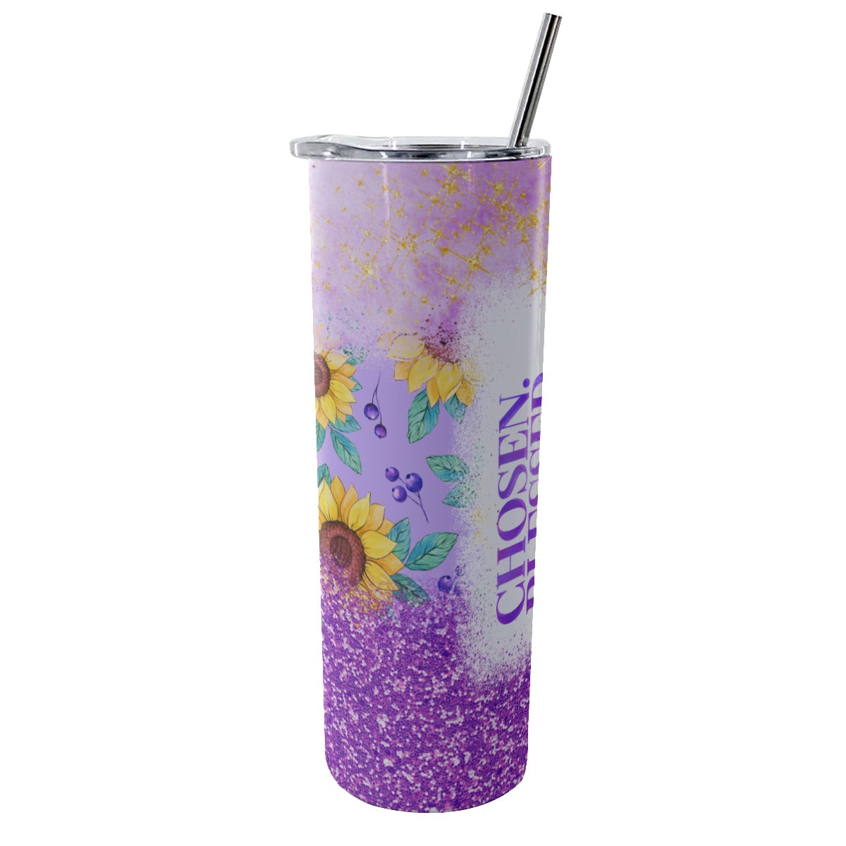 Chosen -Redeemed Tumbler With Stainless Steel Straw 20oz