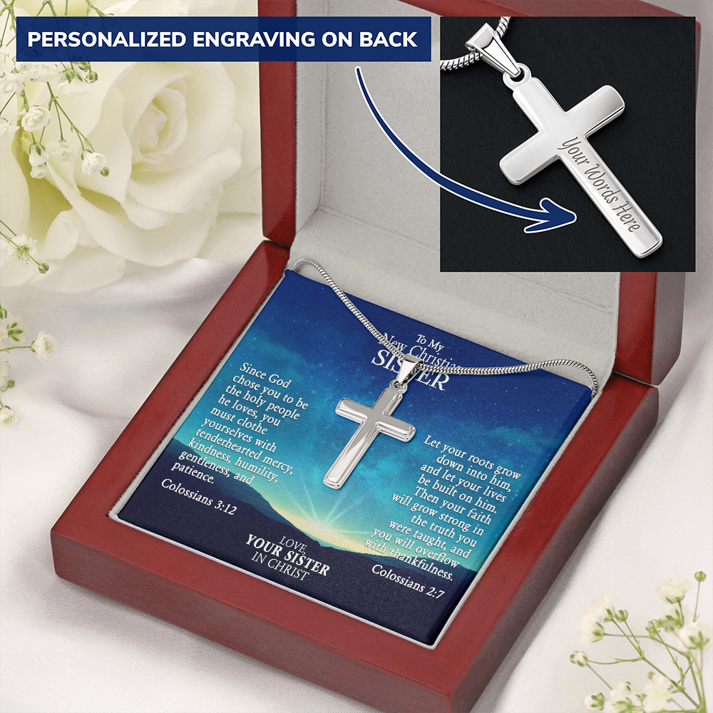 Custom made 2025 cross necklace